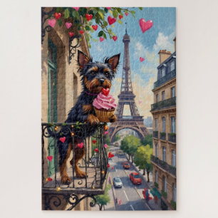 Affenpinscher Hund Valentinstag Paris Balkon
