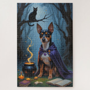 Affenpinscher Hund Whimsikale Halloween-Malerei