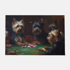 Affenpinscher Hunde Poker Art Fußmatte