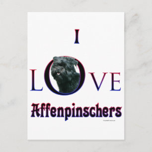 Affenpinscher I Liebe Postkarte