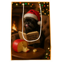 Affenpinscher "Käse-Steuer" Weihnachtsgeschenktüte