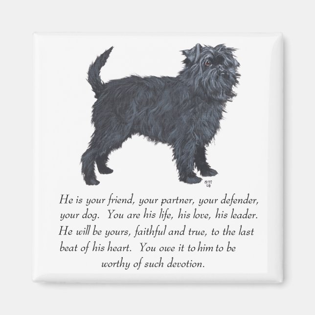 Affenpinscher Keepake Magnet (Vorne)