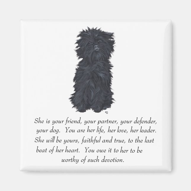 Affenpinscher Keepake Magnet (Vorne)