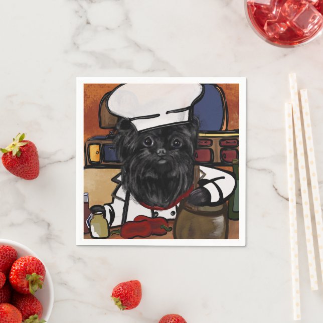 Affenpinscher Koch Serviette (Beispiel)