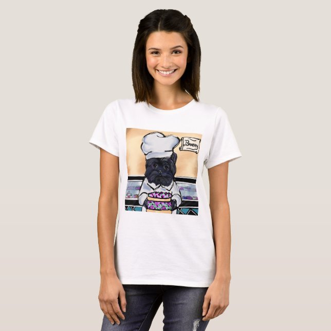 Affenpinscher Koch T-Shirt (Vorne ganz)