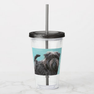 Affenpinscher Malerei - Niedliche Original Dog Art Acryltrinkbecher