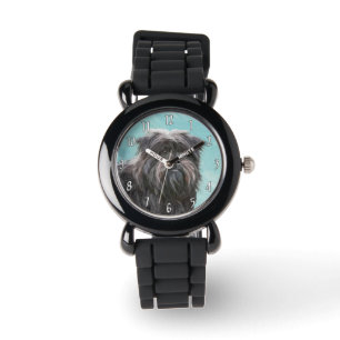 Affenpinscher Malerei - Niedliche Original Dog Art Armbanduhr