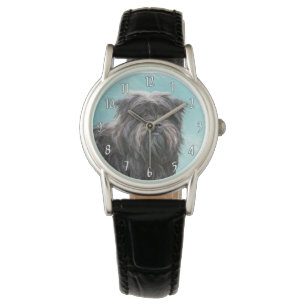 Affenpinscher Malerei - Niedliche Original Dog Art Armbanduhr