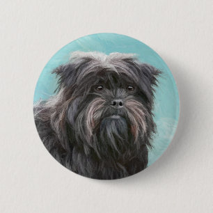 Affenpinscher Malerei - Niedliche Original Dog Art Button