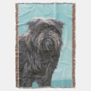 Affenpinscher Malerei - Niedliche Original Dog Art Decke