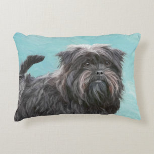 Affenpinscher Malerei - Niedliche Original Dog Art Dekokissen