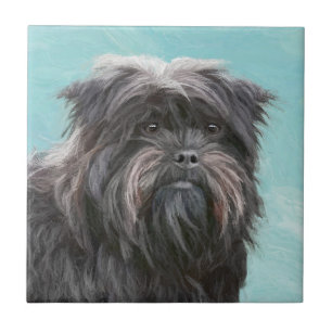 Affenpinscher Malerei - Niedliche Original Dog Art Fliese