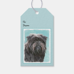 Affenpinscher Malerei - Niedliche Original Dog Art Geschenkanhänger