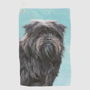 Affenpinscher Malerei - Niedliche Original Dog Art Golfhandtuch