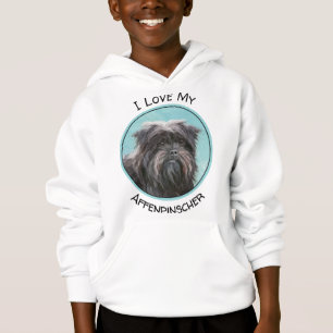 Affenpinscher Malerei - Niedliche Original Dog Art Hoodie