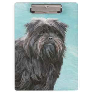 Affenpinscher Malerei - Niedliche Original Dog Art Klemmbrett