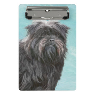 Affenpinscher Malerei - Niedliche Original Dog Art Mini Klemmbrett