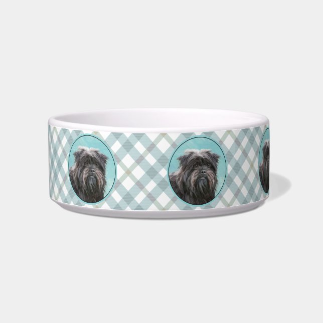 Affenpinscher Malerei - Niedliche Original Dog Art Napf (Links)