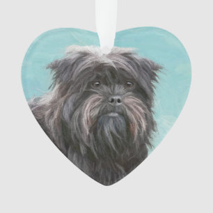 Affenpinscher Malerei - Niedliche Original Dog Art Ornament