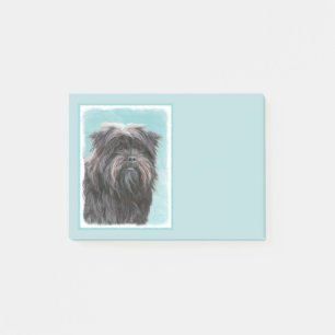 Affenpinscher Malerei - Niedliche Original Dog Art Post-it Klebezettel