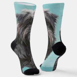 Affenpinscher Malerei - Niedliche Original Dog Art Socken