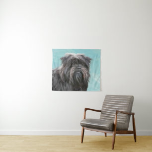 Affenpinscher Malerei - Niedliche Original Dog Art Wandteppich