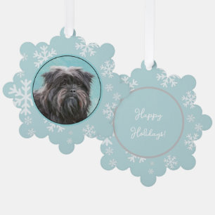 Affenpinscher-Malerei - Süße originelle Hundekunst Ornament Karte