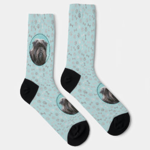 Affenpinscher-Malerei - Süße originelle Hundekunst Socken