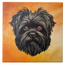 Affenpinscher Monkey Dog Affens Terrier Fliese