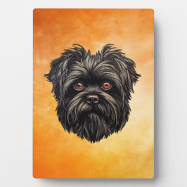 Affenpinscher Monkey Dog Affens Terrier Fotoplatte