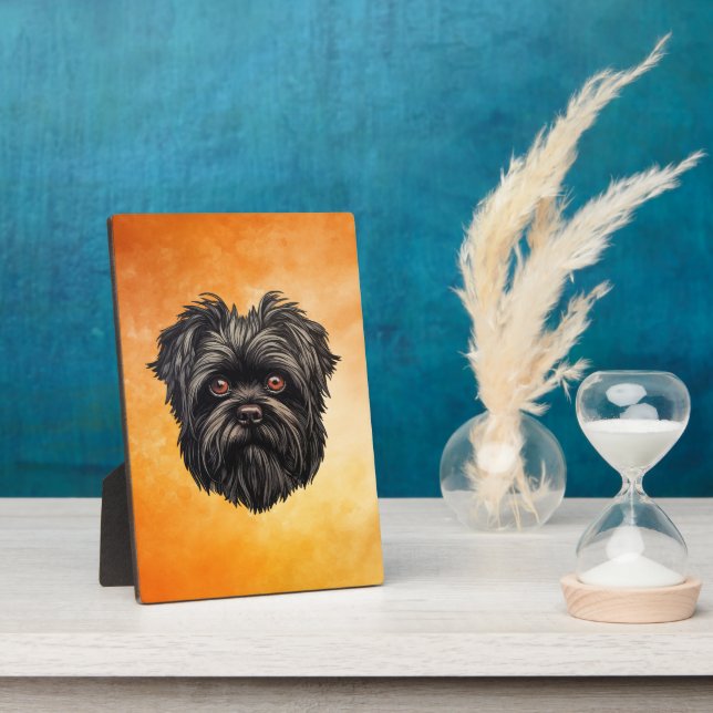 Affenpinscher Monkey Dog Affens Terrier Fotoplatte (Seite)