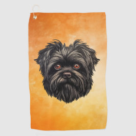 Affenpinscher Monkey Dog Affens Terrier Golfhandtuch