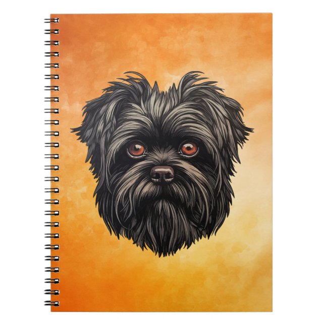 Affenpinscher Monkey Dog Affens Terrier Notizblock (Vorderseite)