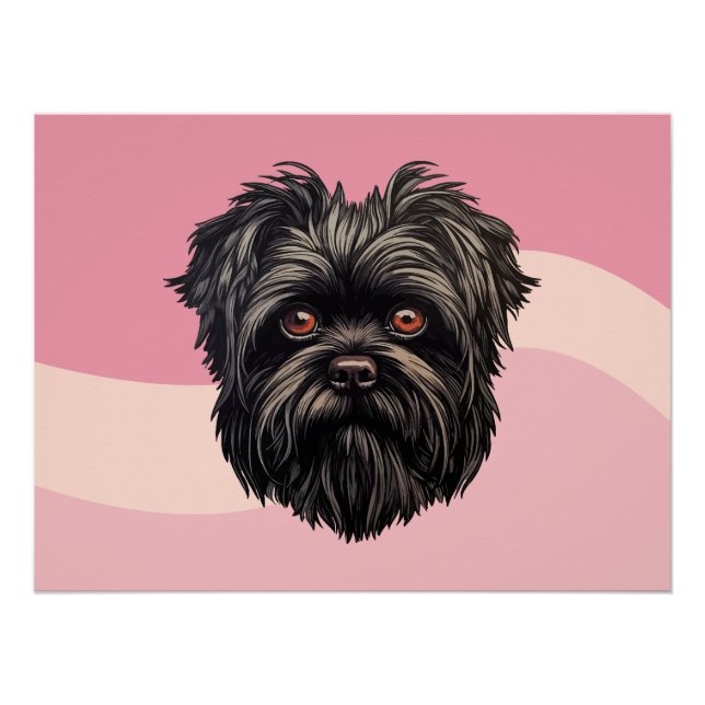 Affenpinscher Monkey Dog Affens Terrier Poster (Vorderseite)