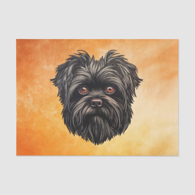 Affenpinscher Monkey Dog Affens Terrier Seidenpapier (Vorderseite)