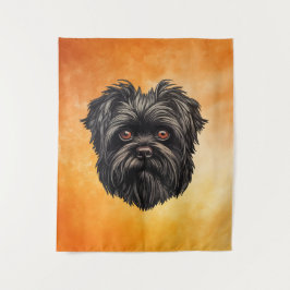 Affenpinscher Monkey Dog Affens Terrier Wandteppich