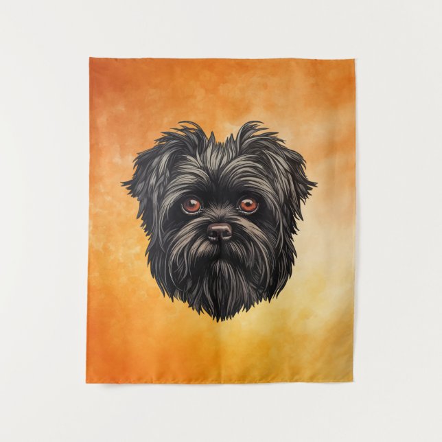 Affenpinscher Monkey Dog Affens Terrier Wandteppich (Vorderseite)