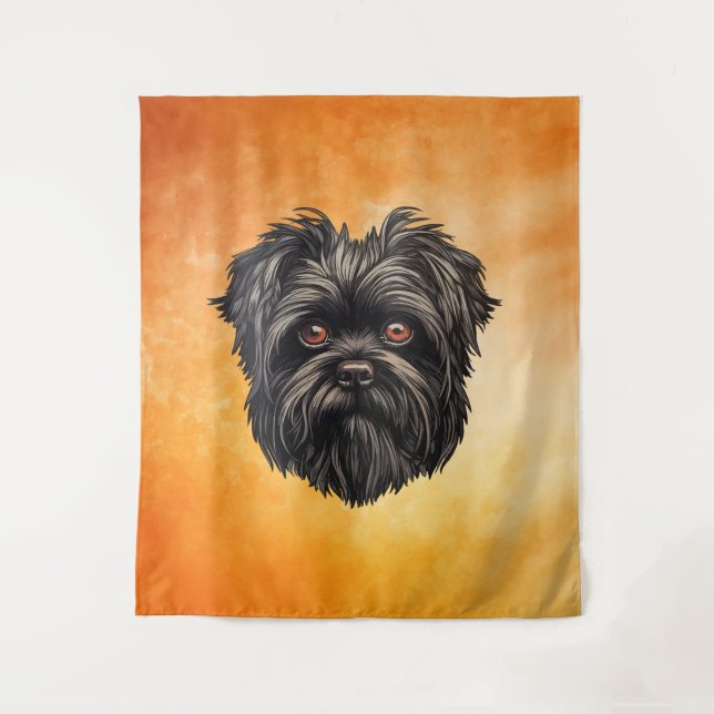 Affenpinscher Monkey Dog Affens Terrier Wandteppich (Vorderseite)