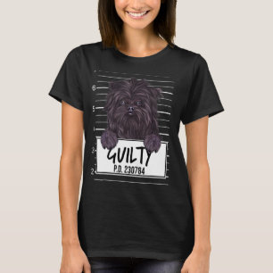 Affenpinscher-Mugshot schuldig Hund T-Shirt