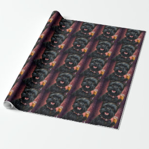 Affenpinscher Neujahr Geschenkpapier