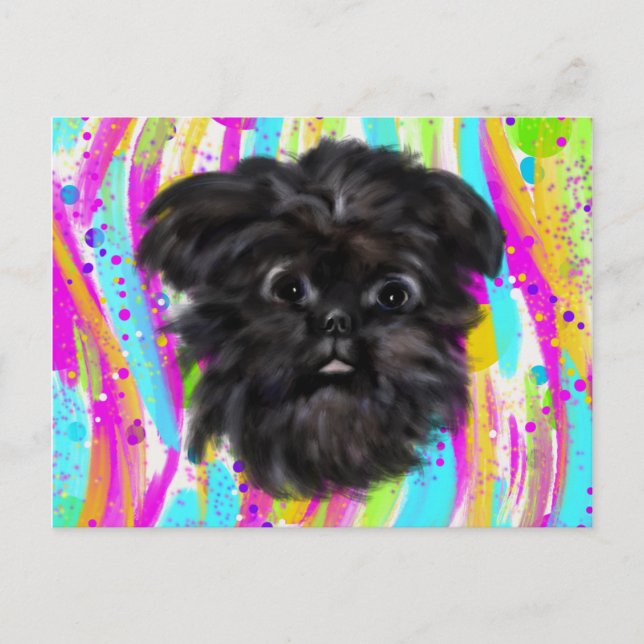 Affenpinscher  postkarte (Vorderseite)