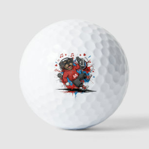 Affenpinscher Rockstar Sänger Musical Podcast Kuns Golfball