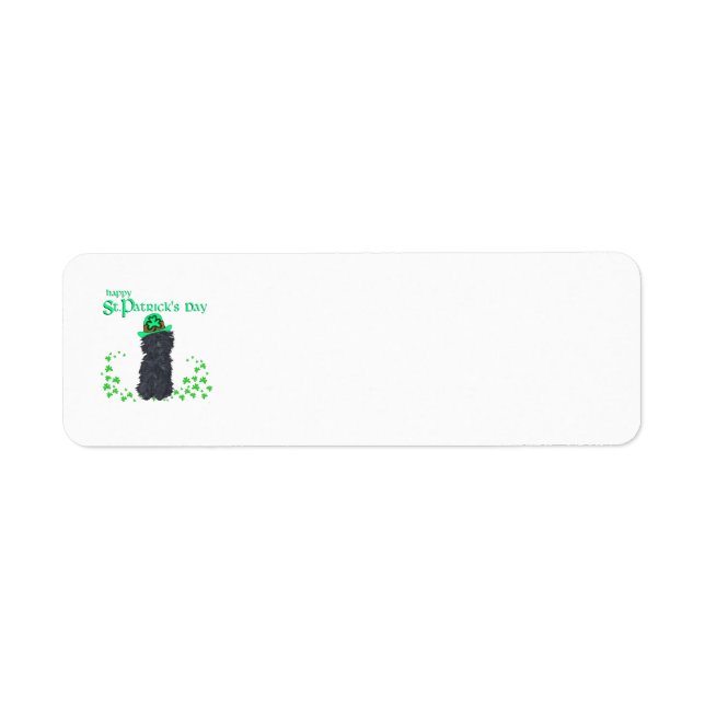 Affenpinscher St Patricks Day Address Labels (Vorne)