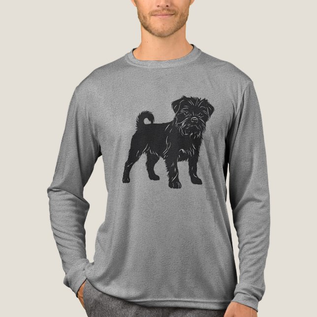 Affenpinscher Tri-Blend Shirt (Vorderseite)