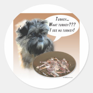 Affenpinscher Türkei Runder Aufkleber