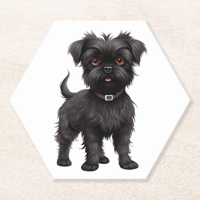 Affenpinscher Untersetzer (Vorderseite)