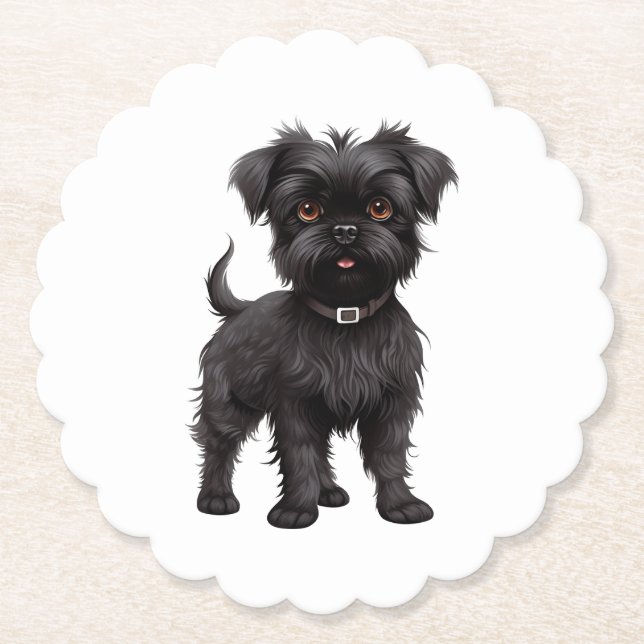 Affenpinscher Untersetzer (Vorderseite)