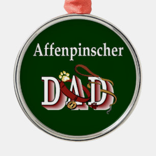 Affenpinscher Vater Ornament Aus Metall