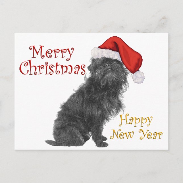 Affenpinscher Weihnachten (Vorderseite)