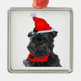 Affenpinscher Weihnachten Ornament Aus Metall